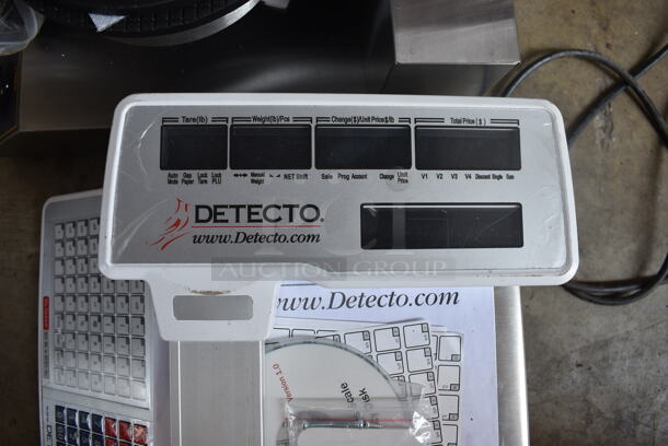 BRAND NEW SCRATCH AND DENT! Detecto Model DL1030P Stainless Steel Commercial Countertop 30 Pound Capacity Food Portioning Scale. 15x16x17.5 - Image 3 of 3