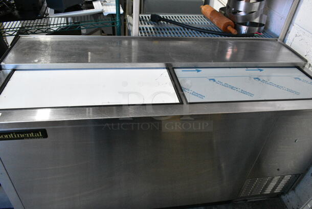 Continental CBC64-SS Stainless Steel Commercial Back Bar Bottle Cooler w/ 2 Sliding Lids. 115 Volts, 1 Phase. Tested and Does Not Power On - Image 6 of 7
