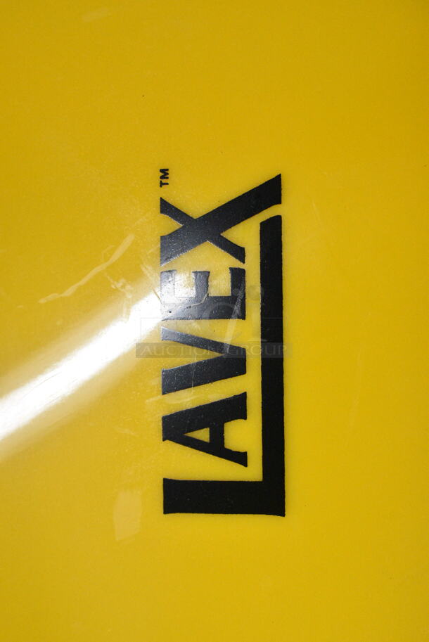 BRAND NEW SCRATCH AND DENT! Lavex Yellow Poly Mop Bucket w/ Casters - Image 6 of 8