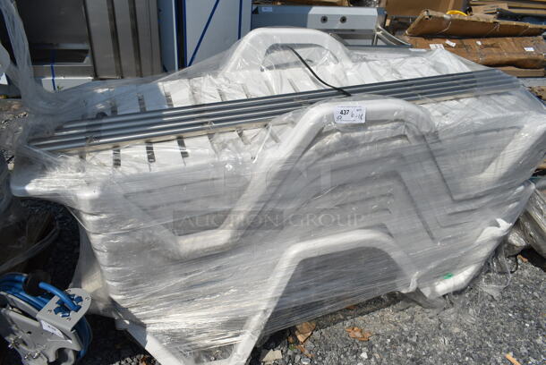 9 BRAND NEW SCRATCH AND DENT! Lancaster Table & Seating 427CHAISEWH White Stacking Adjustable Resin Chaise. 9 Times Your Bid! - Image 2 of 3