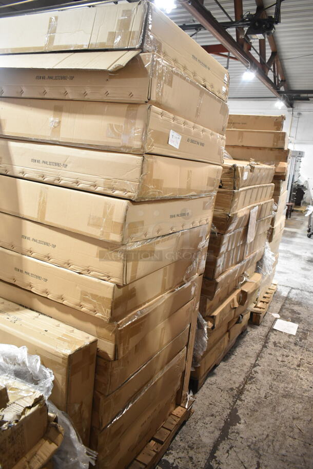 PALLET LOT of 16 BRAND NEW IN BOX! BFM Seating PH4L3232BRBZ-TOP Outdoor Patio Tabletop. Goes GREAT w/ Lots 113 and 115! 16 Times Your Bid! - Image 2 of 7