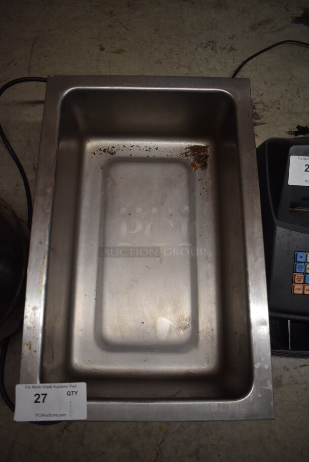 American Permanent Ware W-3V Stainless Steel Commercial Countertop Food Warmer. 120 Volts, 1 Phase. 14.5x24x9. Tested and Working! - Image 3 of 5
