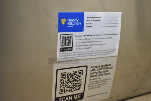 BRAND NEW SCRATCH AND DENT! Cooking Performance Group CPG 351GMCPG72NL Stainless Steel Commercial 72" Gas Countertop Griddle with Manual Controls. 180,000 BTU.  - Image 4 of 4