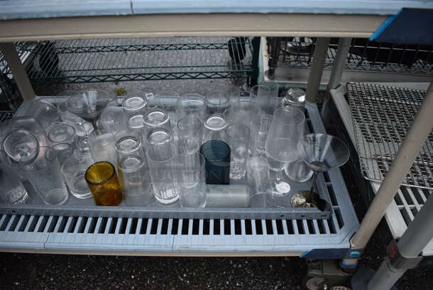 ALL ONE MONEY! Lot of 4 Tiers of Various Smallwares Including Glasses, Baking Pans. Does Not Include Shelving Unit - Image 7 of 7