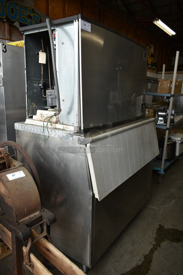 2014 Manitowoc IY1894N-261 Stainless Steel Commercial Ice Head on Commercial Ice Bin. 208-230 Volts, 1 Phase.  - Image 3 of 12