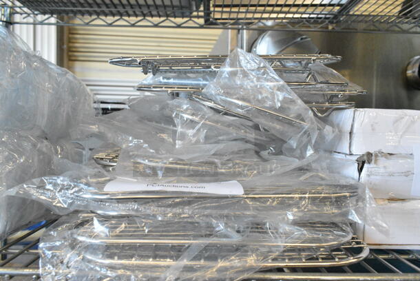13 BRAND NEW SCRATCH AND DENT! Items Including 24713DG Vigor 5" x 10" Third Size Footed Stainless Steel Wire Pan Grate for Steam Table Pan. 13 Times Your Bid!  - Image 1 of 4