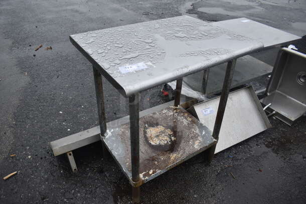 Stainless Steel Table w/ Metal Under Shelf. 30x24x36 - Image 2 of 4