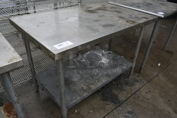 Stainless Steel Commercial Table w/ Under Shelf. 48x30x34