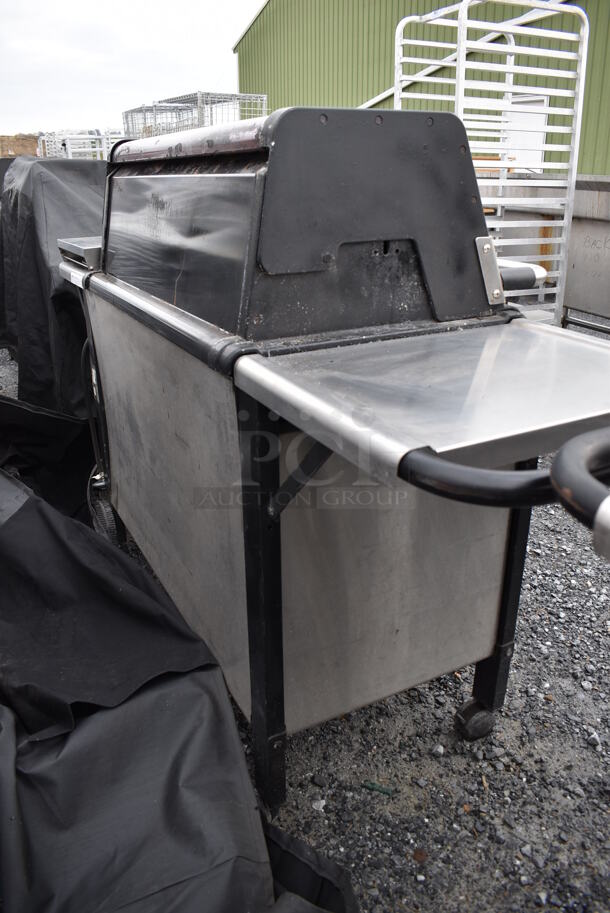 Weber Summit 270000 Metal Outdoor Propane Gas Powered Grill w/ Right Side Single Burner Range on Commercial Casters. Comes w/ Cover. 78x28x46 - Image 8 of 10