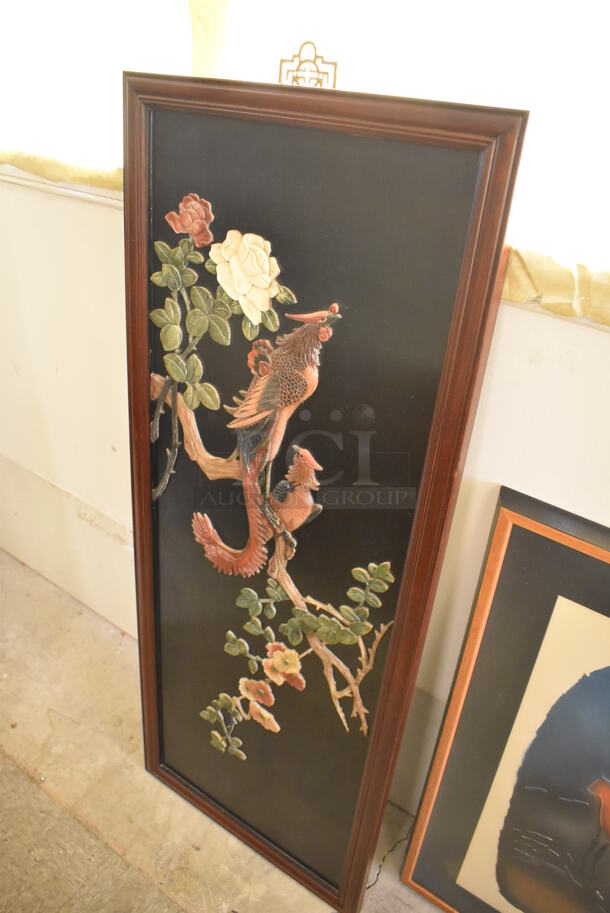 Framed Picture of Birds in Asian Style. Goes GREAT w/ Lots 25-27! - Image 2 of 7