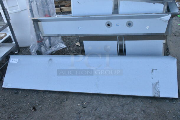 Stainless Steel Wall Shelf.  - Image 2 of 5