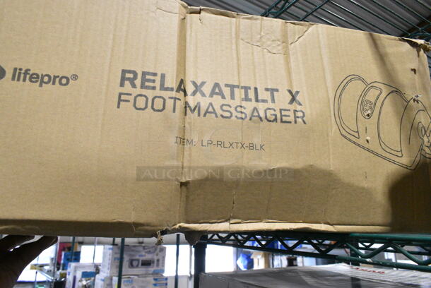 2 IN ORIGINAL BOX! Items Including LP-RLXTX-BLK Relaxatilt Foot Massager, Gemini TT-4000 Record Player. 2 Times Your Bid!  - Image 2 of 4