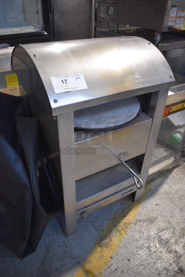 2Stone Stainless Steel Commercial Countertop Propane Gas Powered Rotating Pizza Oven. Comes w/ Cover. 19.5x25x31.5 - Image 2 of 7