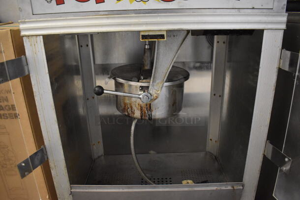 Gold Medal 2001ST Metal Commercial Countertop Popcorn Machine Merchandiser. 120 Volts, 1 Phase. 27x20x40. Cannot Test Due To Plug Style - Image 5 of 5