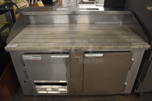 2017 Leader DR60 SC Stainless Steel Commercial Dough Retarder w/ Marble Countertop on Commercial Casters. 115 Volts, 1 Phase. 60.5x34x47. Tested and Working!