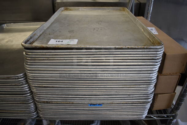 36 Metal Full Size Baking Pans. 18x26x1. 36 Times Your Bid!