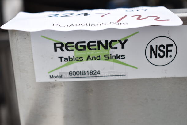BRAND NEW SCRATCH AND DENT! Regency 600IB1824 Stainless Steel Commercial 18" x 24" Underbar Ice Bin - 77 lb. - Image 7 of 7