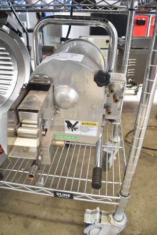 Happy Industrial A-OHC50 Metal Commercial Vegetable Slicer. 110-120 Volts, 1 Phase. Tested and Working! 