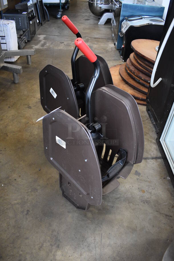 2 BRAND NEW Rubbermaid Brown Poly Mop Bucket Wringing Attachments. 11x12x28. 2 Times Your Bid!