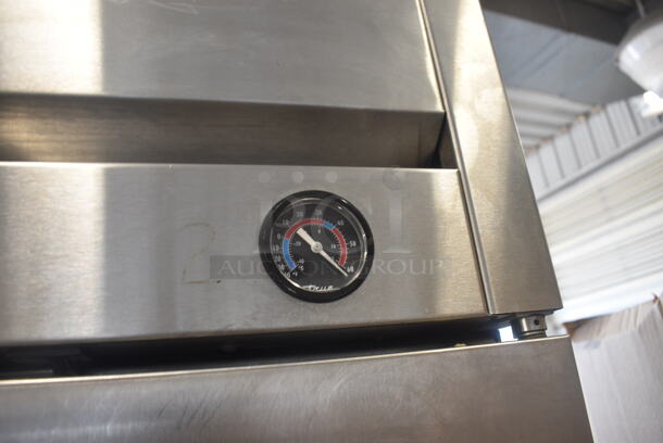 2013 True T-23F 1 Door Stainless Steel Reach in Freezer w/ Poly Coated Racks on Commercial Casters. 115 Volt, 1 Phase. Tested and Working! - Image 3 of 7