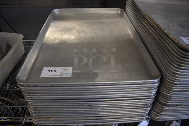 23 Metal Full Size Baking Pans. 18x26x1. 23 Times Your Bid! - Image 4 of 4