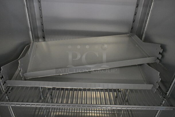 2021 True T-19F-HC Stainless Steel Commercial Single Door Reach In Freezer w/ Poly Coated Racks on Commercial Casters. 115 Volts, 1 Phase. Tested and Working! - Image 5 of 6