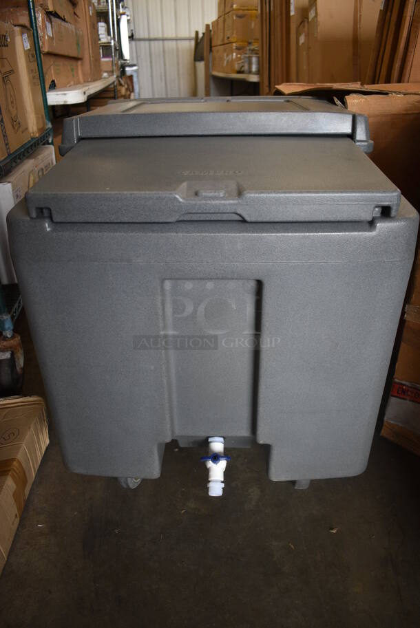 BRAND NEW IN BOX! Cambro Gray Poly Insulated Portable Ice Bin on Commercial Casters. 23x31x29 - Image 6 of 8
