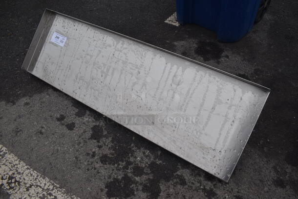Stainless Steel Shelf w/ Wall Mount Brackets. 45x14x14 - Image 1 of 4