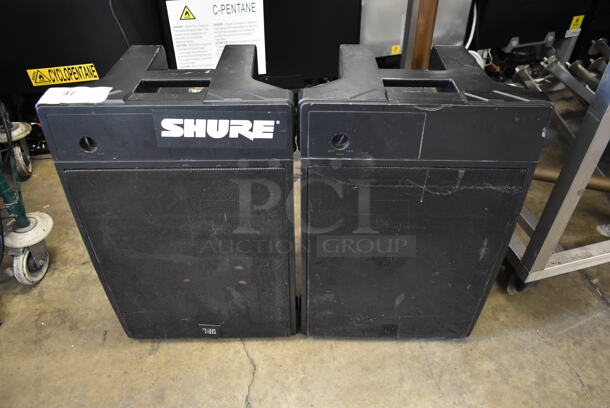 2 Shure GS190273 Speakers. 2 Times Your Bid!