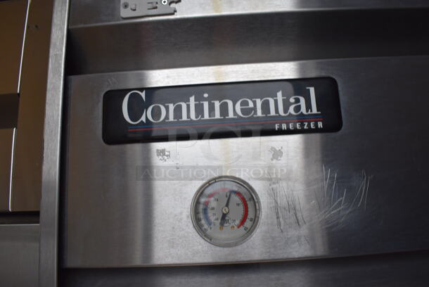 Continental 2FE Stainless Steel Commercial 2 Door Reach In Freezer on Commercial Casters. 115 Volts, 1 Phase. 54x36x82. Tested and Powers On But Temps at 24 Degrees - Image 7 of 7