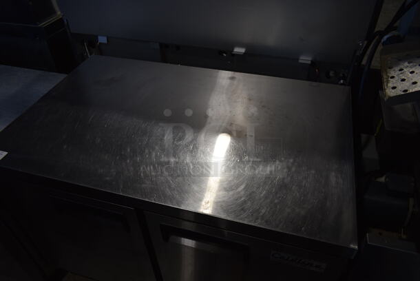 Coldline UUC-48R-E-HC Stainless Steel Commercial 2 Door Undercounter Cooler on Commercial Casters. 115 Volts, 1 Phase. Tested and Working! - Image 3 of 7