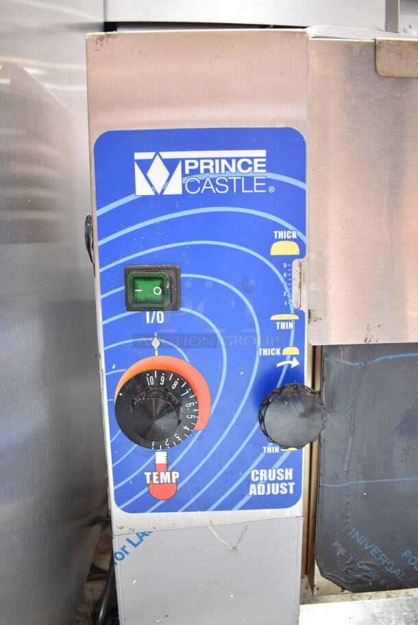 BRAND NEW SCRATCH AND DENT! Prince Castle 297-T12P Stainless Steel Commercial Countertop Slim Line Vertical Contact Toaster. 115 Volts, 1 Phase.  Tested and Working! - Image 6 of 7