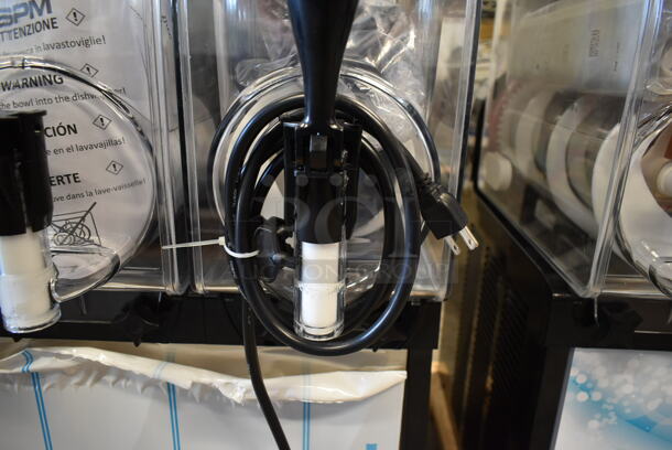 BRAND NEW! 2021 SPM I-PRO 3 E Stainless Steel Commercial Countertop 3 Hopper Slushie Machine. 115 Volts, 1 Phase. Stock Pictures Used - Image 4 of 7