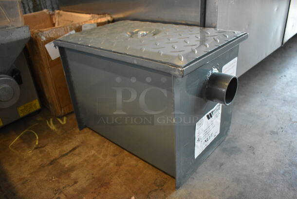 BRAND NEW SCRATCH AND DENT! Watts Model WD-4 Metal Commercial Grease Trap. 10x18x11 - Image 2 of 6