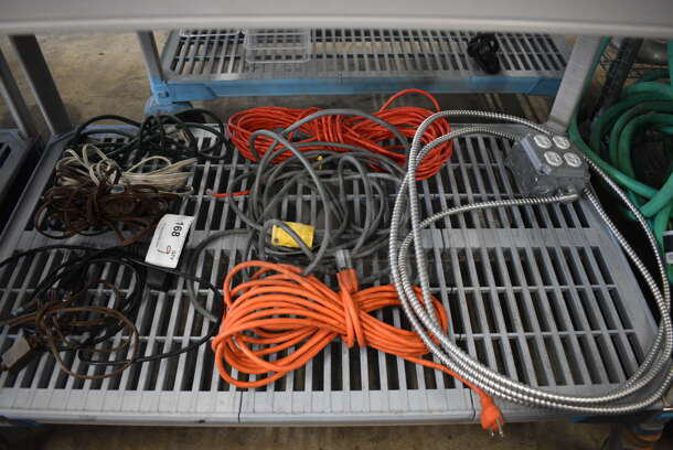 9 Various Extension Cords. 9 Times Your Bid!