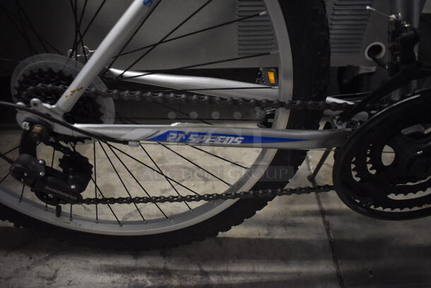 Huffy Highland Gray and Blue Bicycle. Missing Seat. 24x67x42 - Image 7 of 7