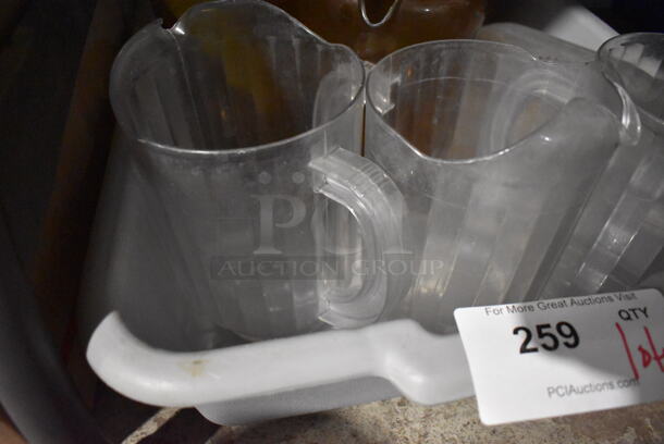 ALL ONE MONEY! Lot of Various Poly Pitchers in Gray Poly Bus Bin. 7.5x7.5x8 - Image 2 of 3