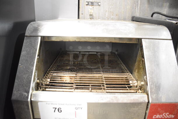 2023 Crosson CCT-500 Stainless Steel Commercial Countertop Electric Powered Conveyor Toaster Oven. 120 Volts, 1 Phase. Tested and Does Not Power On - Image 4 of 6