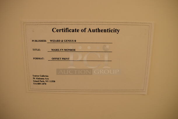 Framed Picture of Marilyn Monroe By Wizard & Genius. - Image 6 of 6