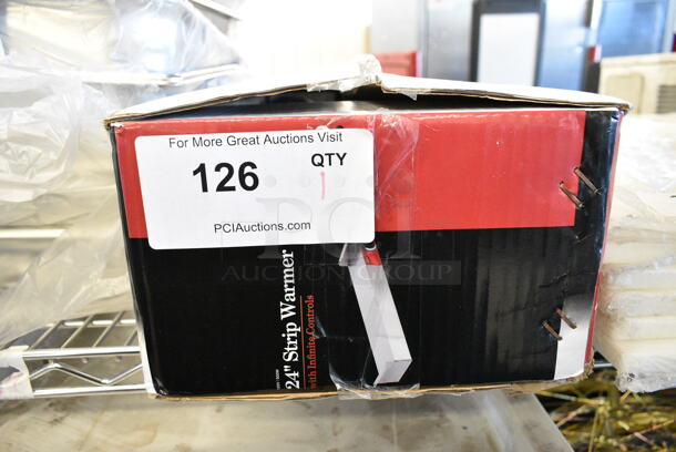 BRAND NEW SCRATCH AND DENT! Avantco 177SW24IN 24" Strip Warmer with Adjustable Infinite Controls and Cord. 120 Volts, 1 Phase.  - Image 2 of 4