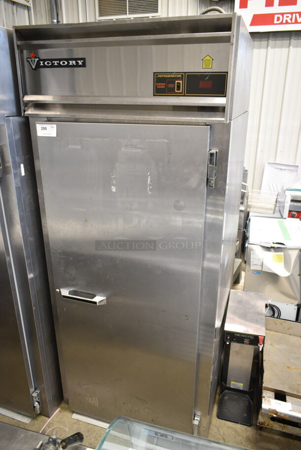 Victory RISA-1D-S7 Stainless Steel Commercial Single Door Roll In Rack Cooler. 115 Volts, 1 Phase. Tested and Working! - Image 1 of 4