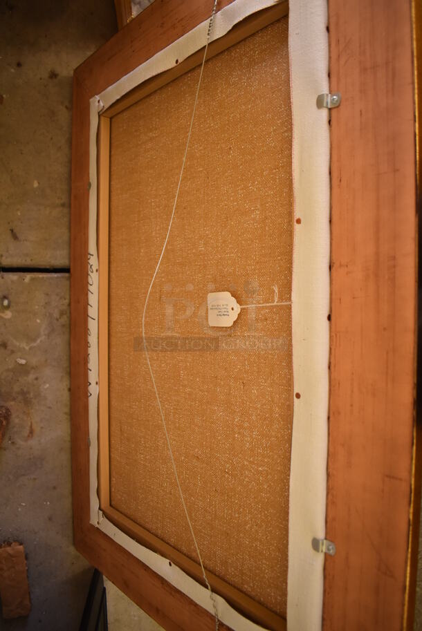 Framed Canvas Painting Reproduction of View of The Tuileries Gardens by Claude Monet From Art Dealer Ed Mero! - Image 8 of 10