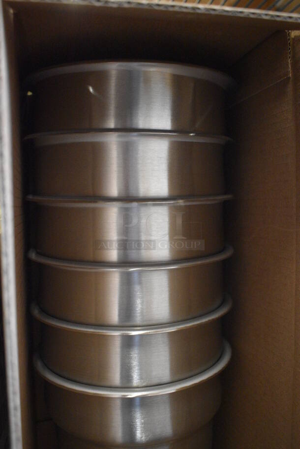 6 BRAND NEW IN BOX! Vollrath Stainless Steel Cylindrical Drop In Bins! 7.5x7.5x8. 6 Times Your Bid! - Image 2 of 2