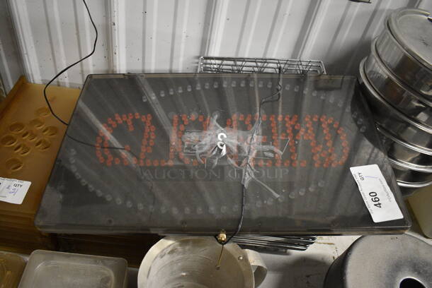 Open Closed Light Up Sign. 23x1x14 - Image 3 of 4