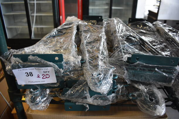ALL ONE MONEY! Lot of 20 BRAND NEW Green Finish Brackets. 3x27x8 - Image 3 of 3
