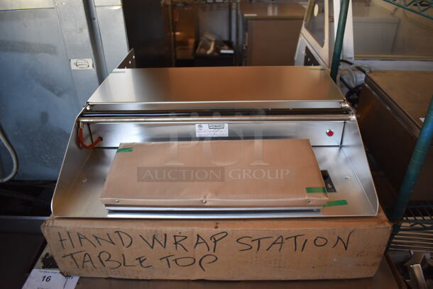 BRAND NEW IN BOX! Hobart 625A-1 Stainless Steel Commercial Countertop Wrapping Station. 115 Volts, 1 Phase. 22.5x26x4