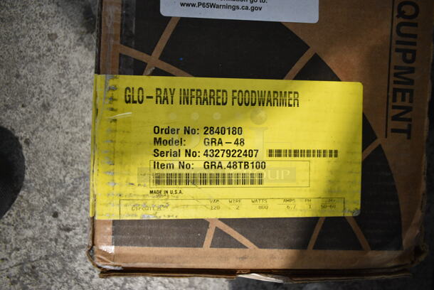 BRAND NEW SCRATCH AND DENT! Hatco GRA-48 48" Glo-Ray Infrared Food Warmer. 120 Volts, 1 Phase.  - Image 3 of 3