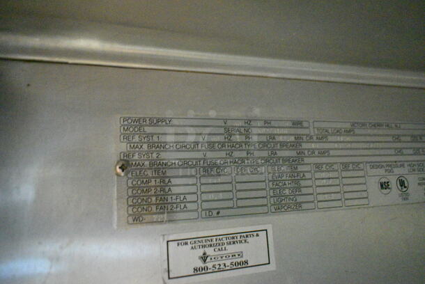 Victory RISA-1D-S7 Stainless Steel Commercial Single Door Roll In Rack Cooler. 115 Volts, 1 Phase. Tested and Working! - Image 5 of 5