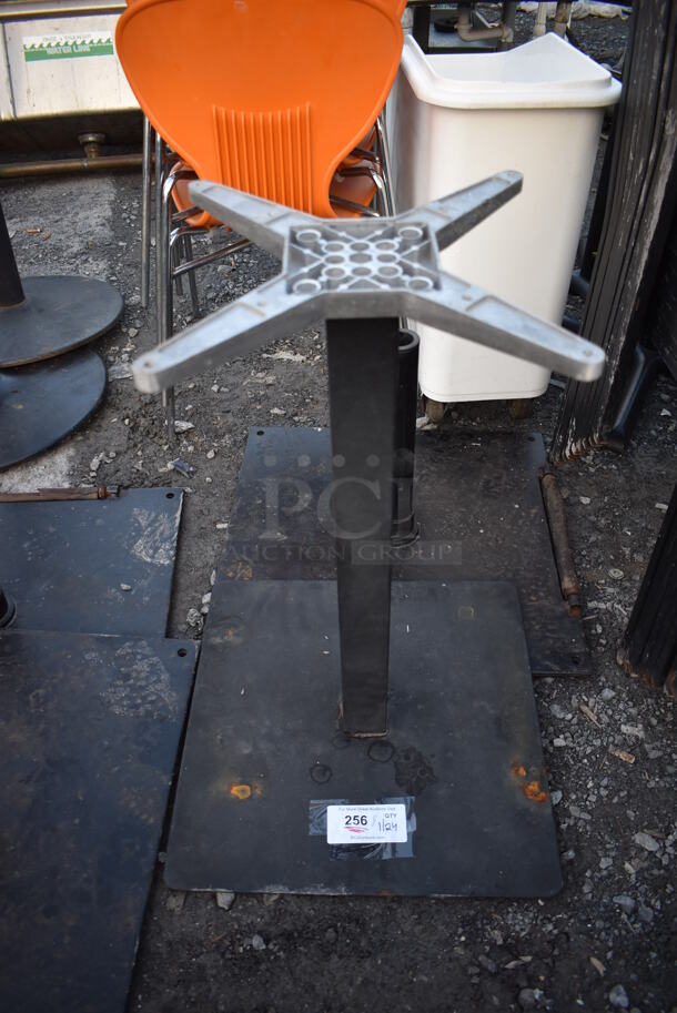 4 Metal Bases; 3 Patio Umbrella Bases and 1 Table Base. 24x24x16, 20x20x28. 4 Times Your Bid! - Image 2 of 4