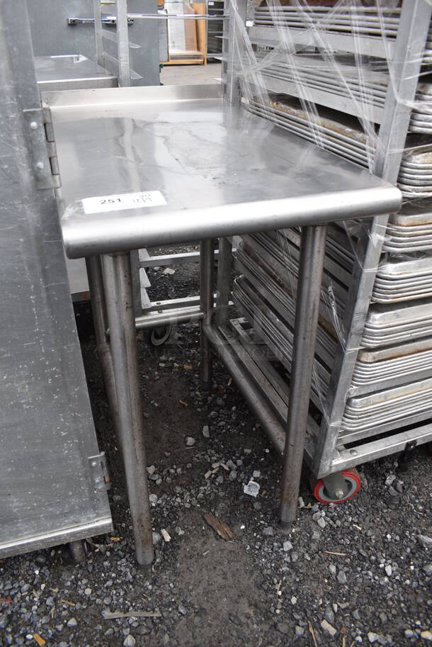 Stainless Steel Table w/ Back Splash. 18x30.5x36 - Image 4 of 4